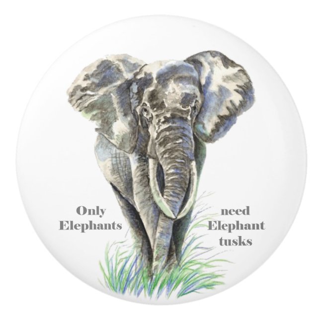 Endast Elefants Need Elephant Tusks citat Knopp (Framsidan)