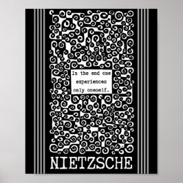 Endast en av de erfarenheter som Nietzsche själv c Poster