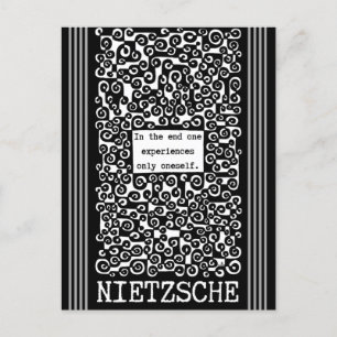 Endast en av de erfarenheter som Nietzsche själv c Vykort