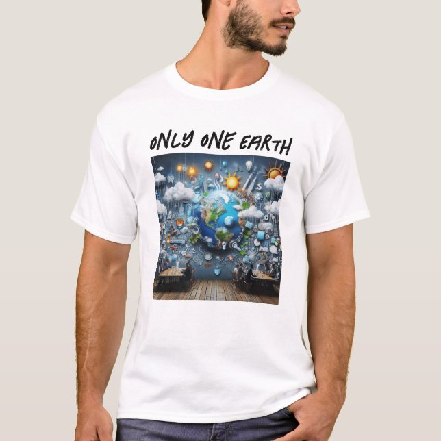 Endast en jord T-Shirt (Framsida)