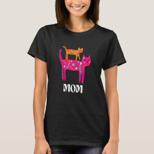 Endast en mamma  Förtjusande Mia Katt Mamma T Shirt
