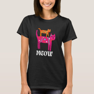 Endast en mamma Förtjusande mjau söt kattmamma 3 T Shirt