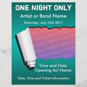 Endast en natt Musik Flyer