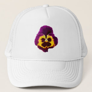 Endast en Pansy-Blommar + din text och dina idéer Keps