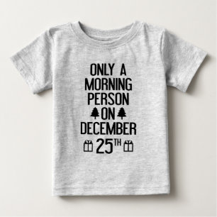 Endast en person på morgonen den 25 december t shirt