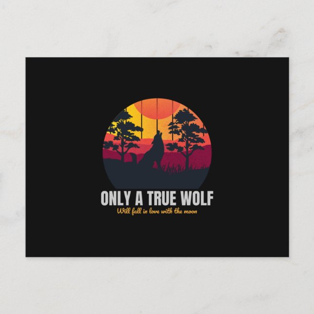 Endast en sann Varg Vykort (Framsida)