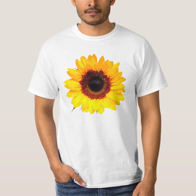 Endast en solrosliknande Blommar + text och idéer Tröja (Framsida)