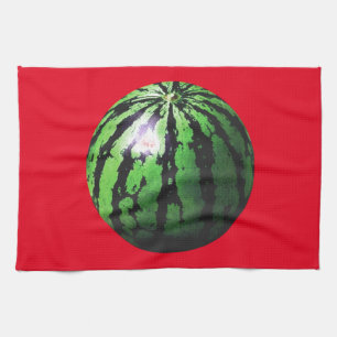 Endast en vattenmelon (BGC transparent) Kökshandduk