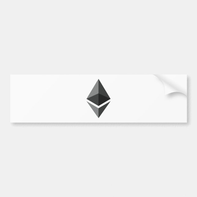 Endast Ethereum-logotyp Bildekal (Framsidan)