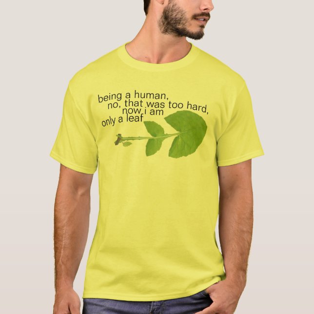 endast ett löv t-shirt (Framsida)