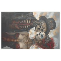 Endast Fabric Day of Dead Tjock Quarter