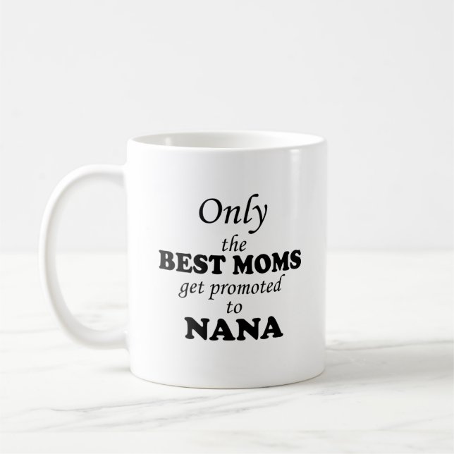Endast får den BÄST MAMMOR främjad till NANA Kaffemugg (Vänster)