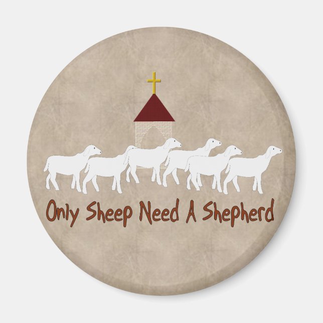 Endast får som behöver Shepherd Magnet (Framsidan)