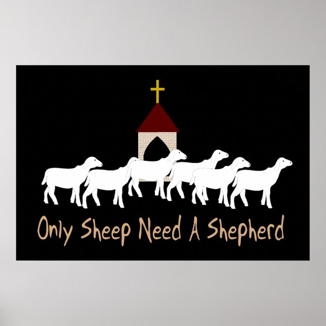 Endast får som behöver Shepherd Poster (Framsidan)