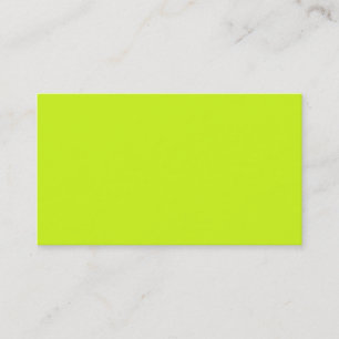 Endast färg 2 Neon Gult Grönt Visual Verktyg Fä Visitkort