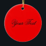 ENDAST FÄRG/Brand röd   texten Julgransprydnad Keramik<br><div class="desc">Endast Färg som ingår i EDDA Fröhlich | Mall: bakgrund färg för text eller bild | Trend: färg ditt liv. | Missar du andra färger,  produkter eller mönster? Kontakta mig gärna: contact@eddart.de</div>