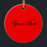 ENDAST FÄRG/Brand röd   texten Julgransprydnad Keramik<br><div class="desc">Endast Färg som ingår i EDDA Fröhlich | Mall: bakgrund färg för text eller bild | Trend: färg ditt liv. | Missar du andra färger,  produkter eller mönster? Kontakta mig gärna: contact@eddart.de</div>