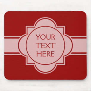 ENDAST FÄRG / BUTTON BANNER, vitt + din text Musmatta