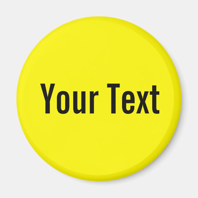 ENDAST FÄRG / citon + din text Magnet (Framsidan)