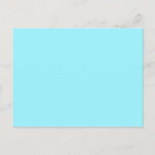 ENDAST FÄRG - cyan Vykort (Framsida)