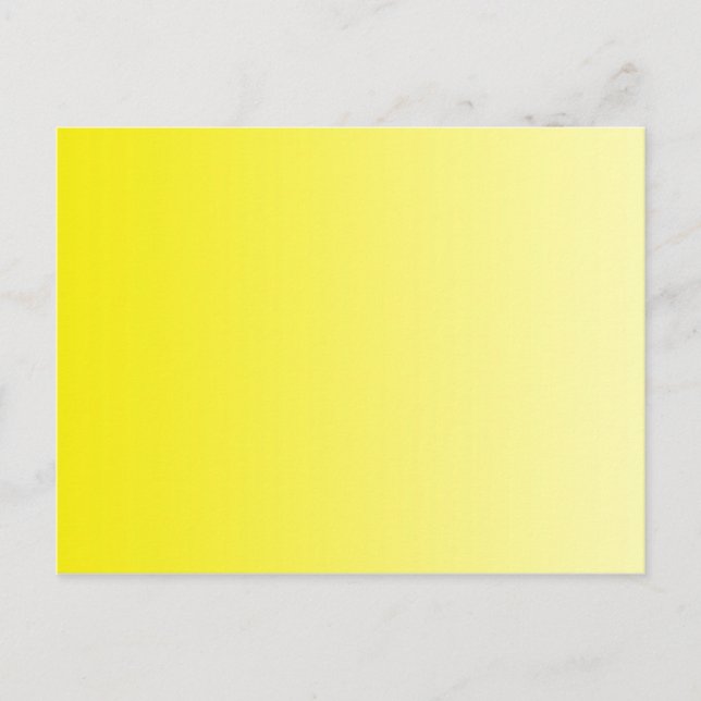 ENDAST FÄRG-gradienter - citron Vykort (Framsida)