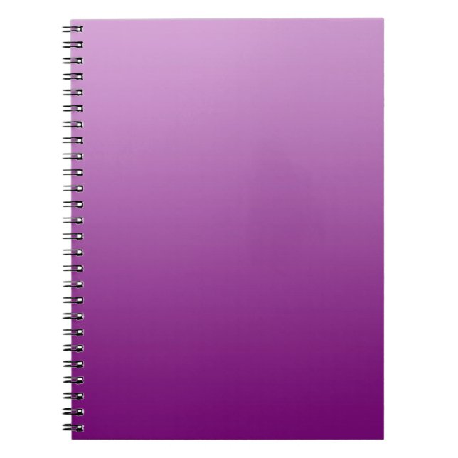 ENDAST FÄRG gradienter - magenta Anteckningsbok (Framsidan)