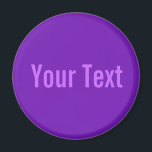 ENDAST FÄRG / lila   din text Magnet<br><div class="desc">Endast Färg som ingår i EDDA Fröhlich | Mall: bakgrund färg för text eller bild | Utveckling: färg ditt liv. | Missar du andra färger,  produkter eller mönster? Kontakta mig gärna: contact@eddart.de</div>