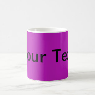 ENDAST FÄRG / magenta + texten Kaffemugg