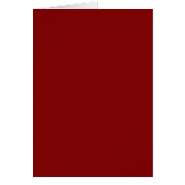 ENDAST FÄRG - mörk röd Hälsningskort (Framsidan)