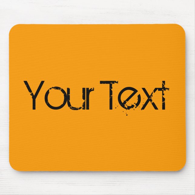 ENDAST FÄRG / orange + texten Musmatta (Framsidan)