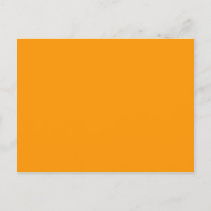 ENDAST FÄRG - orange Vykort