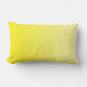 ENDAST FÄRG-övertoningar - citron + royal blå Lumbarkudde