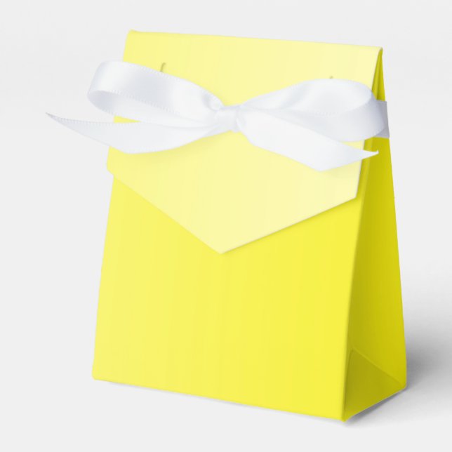 ENDAST FÄRG-övertoningar - gult citron Presentaskar (Framsidan Sidan)