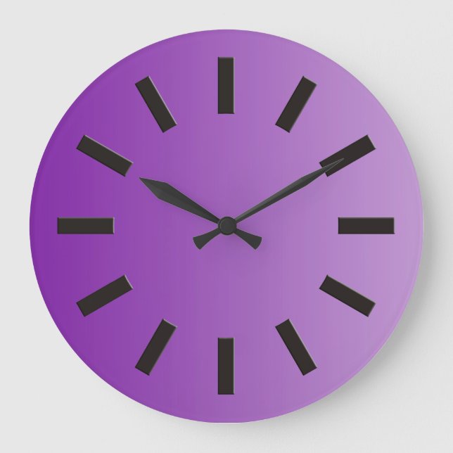 ENDAST FÄRG-övertoningar - lila + klocka ansikte I (Framsida)