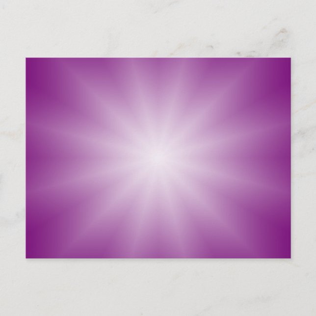 ENDAST FÄRG-övertoningar - magenta Star Vykort (Framsida)