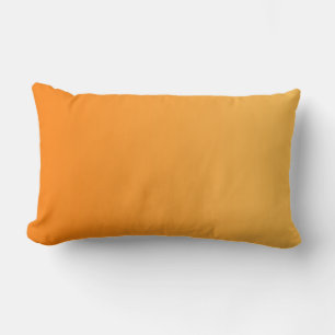 ENDAST FÄRG-övertoningar - orange Lumbarkudde