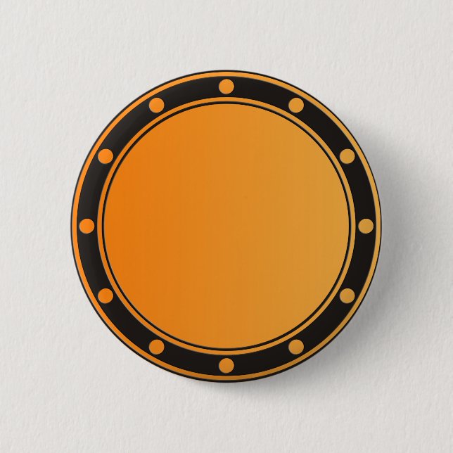 ENDAST FÄRG-övertoningar - orange + ringar & punkt Knapp (Framsida)