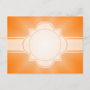 ENDAST FÄRG-övertoningar - orange Star Vykort