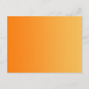ENDAST FÄRG-övertoningar - orange Vykort