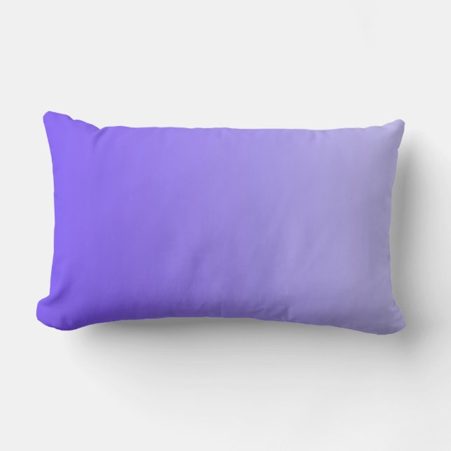 ENDAST FÄRG-övertoningar - violett Lumbarkudde (Framsida)