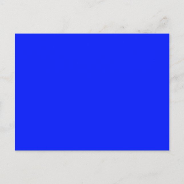 ENDAST FÄRG - royal blått Vykort (Framsida)
