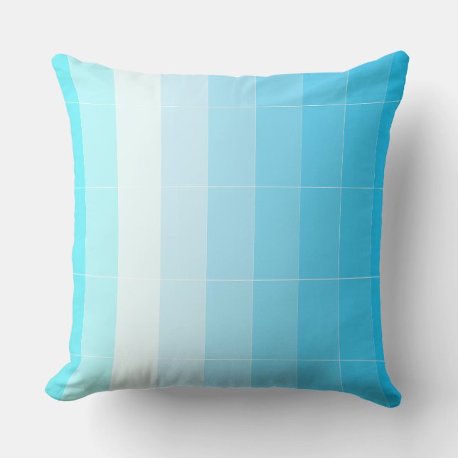 Endast färg TurquoiseOmbre Kudde (Framsida)