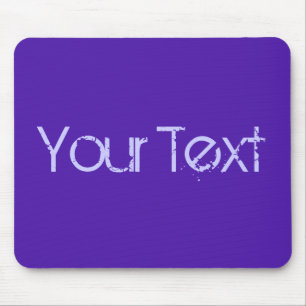 ENDAST FÄRG/violet + din text Musmatta
