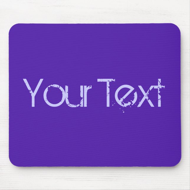 ENDAST FÄRG/violet + din text Musmatta (Framsidan)
