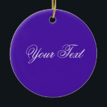 ENDAST FÄRG / violett   din text Julgransprydnad Keramik<br><div class="desc">Endast Färg som ingår i EDDA Fröhlich | Mall: bakgrund färg för text eller bild | Trend: färg ditt liv. | Missar du andra färger,  produkter eller mönster? Kontakta mig gärna: contact@eddart.de</div>