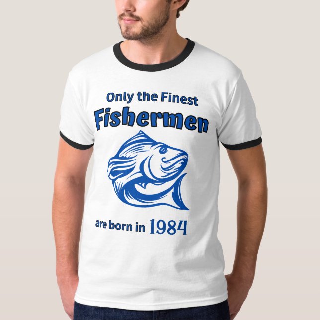 Endast finaste fiskare t shirt (Framsida)