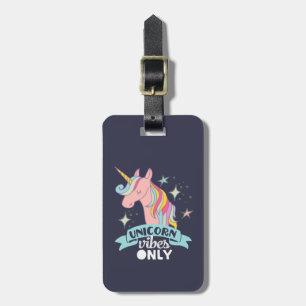 Endast finnig Humor Unicorn Vibe Bagagebricka