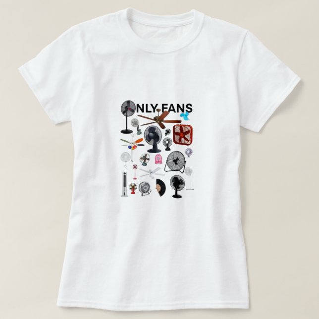 Endast fläkt-söt, rolig fläkt-design t shirt (Design framsida)