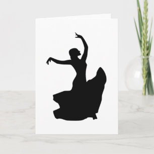 Endast flamenkodansare kort