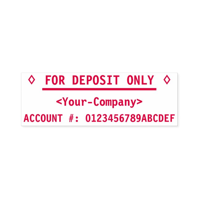 "ENDAST FÖR DEPOSITION" w/ Namn Rubber Frimärke Självfärgande Stämpel (Design)